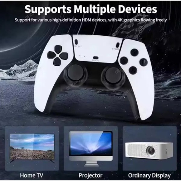 Безжична ретро конзола Game Stick PRO 30 000 видео игри, 64 GB, 2x безжичен контролер 4K Ultra Game