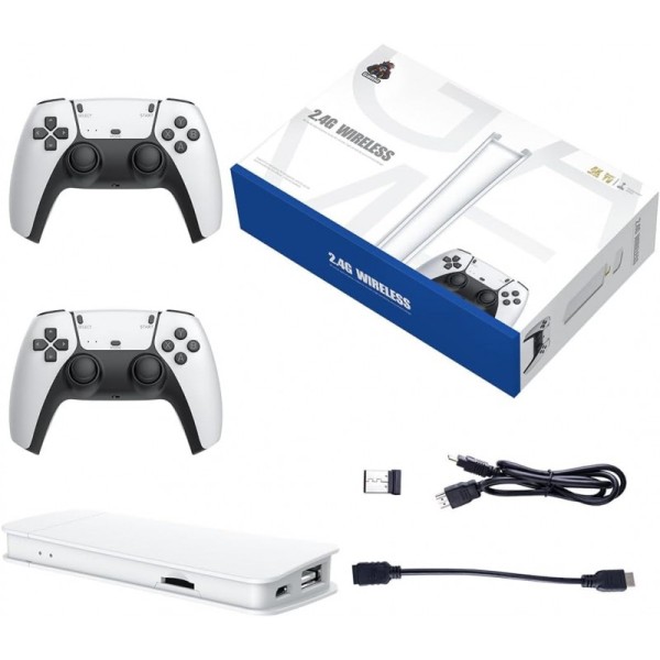 Безжична ретро конзола Game Stick PRO 30 000 видео игри, 64 GB, 2x безжичен контролер 4K Ultra Game