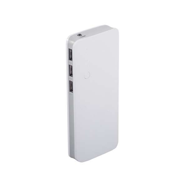 Външна батерия 10000mah с 3 USB, LED фенерче