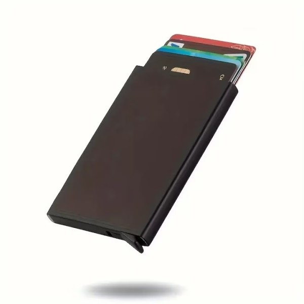 Картодържател с RFID защита за безконтактни карти - алуминиев