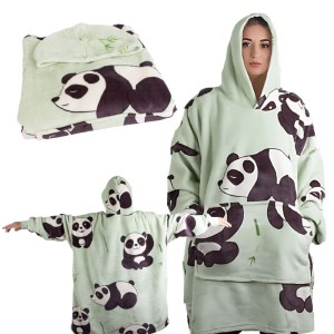Топъл суичър 2в1 одеало с качулка oversize