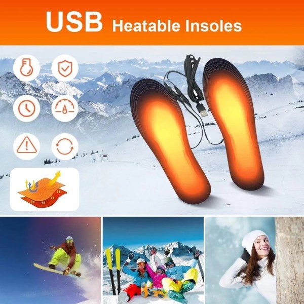 Нагревателни стелки за крака и обувки с USB