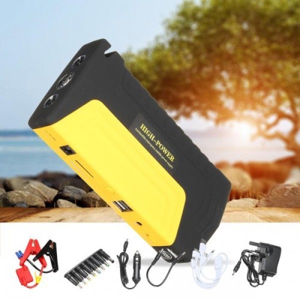 Комплект стартерно устройство High Power Jump starter за кола + компресор