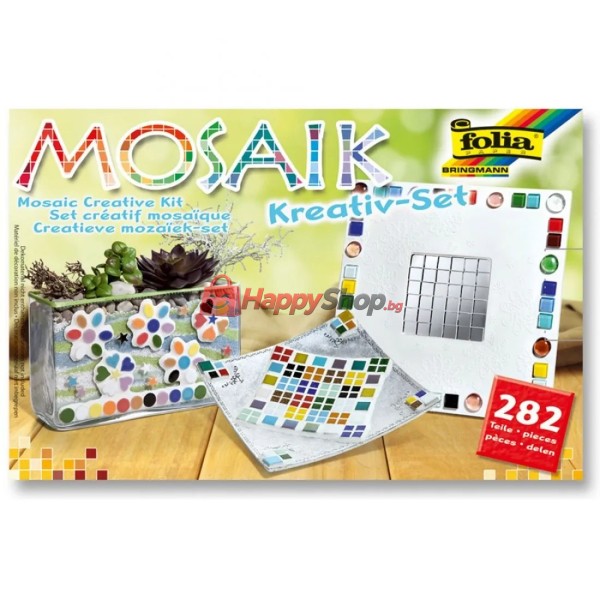 Комплект за изработка на класическа керамична мозайка, 282 части