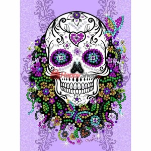Изкуство с пайети, Craft Teen, Арт декор на череп