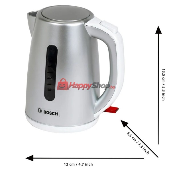 Детска електрическа кана Bosch Happy, сребриста