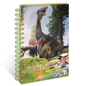 Творческа книга за оцветяване с кадифе, Динозаври