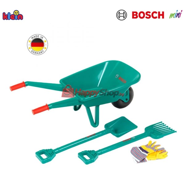 Bosch Garden, Комплект за малкия градинар с количка, 4 части