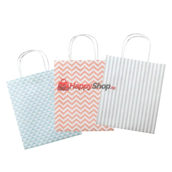 Крафт подаръчна торбичка BASIC, 115 гр, 18 x 21 x 8 см (3)