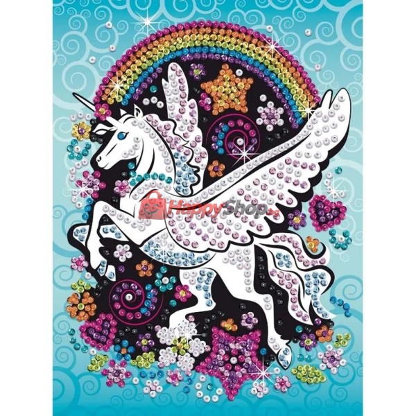 Изкуство с пайети, CRAFT TEEN, Летящ еднорог