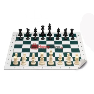 Професионален шах със силиконова подложка, 50 x 50 см