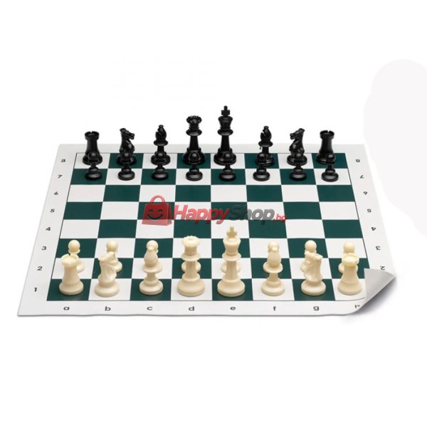 Професионален шах със силиконова подложка, 50 x 50 см