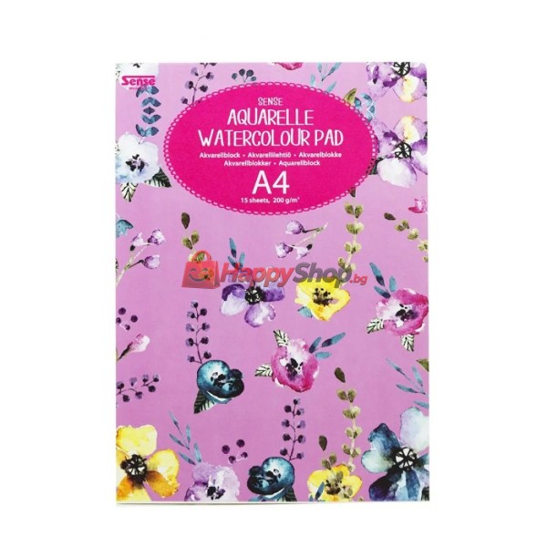 Блокче за акварелни картини, Фантазия, 15 листа, 200 гр