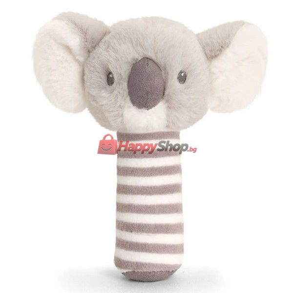 Keeleco, Бебешка дрънкалка стик, Коала, 14 см