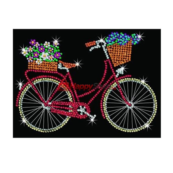 Изкуство с пайети, ORANGE, Bicycle