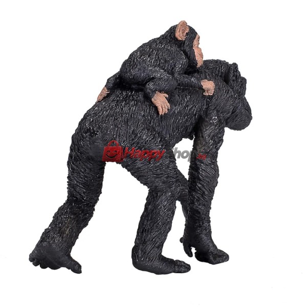 Шимпанзе с бебе