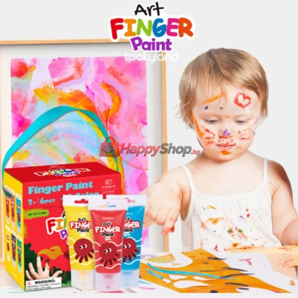 Боички за пръсти, комплект 6 цвята