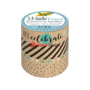 Tиксо WASHI TAPE, крафт хартия, Рожден ден I