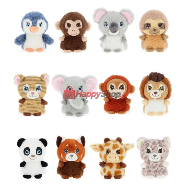 Keeleco Mini Adoptable World, Eкологични малки плюшени играчки, MIX A, 10 см (12)