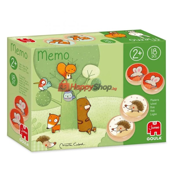 Дървена мемо игра, Животните в гората