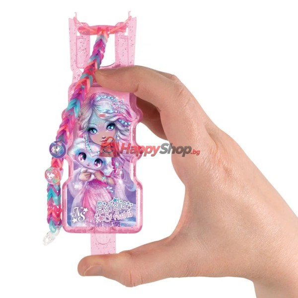 Комплект за плетене на гривни с мъниста и ластици, Rainbow Loom
