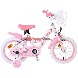 Детски велосипед с помощни колела, Hello Kitty, 14 инча