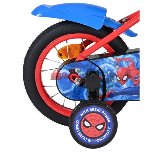 Детски велосипед с помощни колела, Spiderman,12 инча