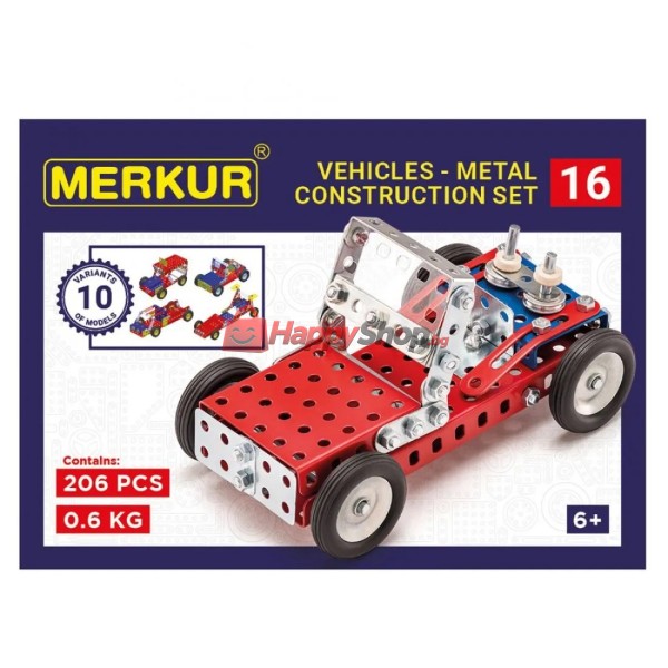 Merkur 016, Бъгита, 10 в 1, 205 части