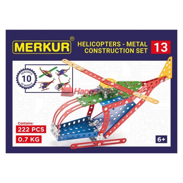 Merkur 13, Хеликоптер, 10 в 1, 222 части