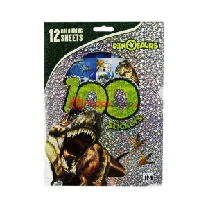 Книжка със 100 стикера, Динозаври