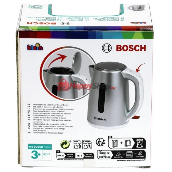 Детска електрическа кана Bosch Happy, сребриста