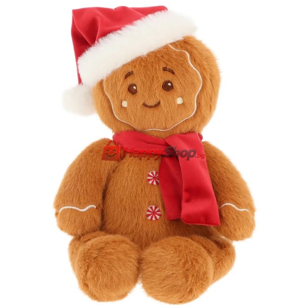 Keeleco Christmas, Плюшена коледна меденка с шапка и шал, 20 см, Keel Toys
