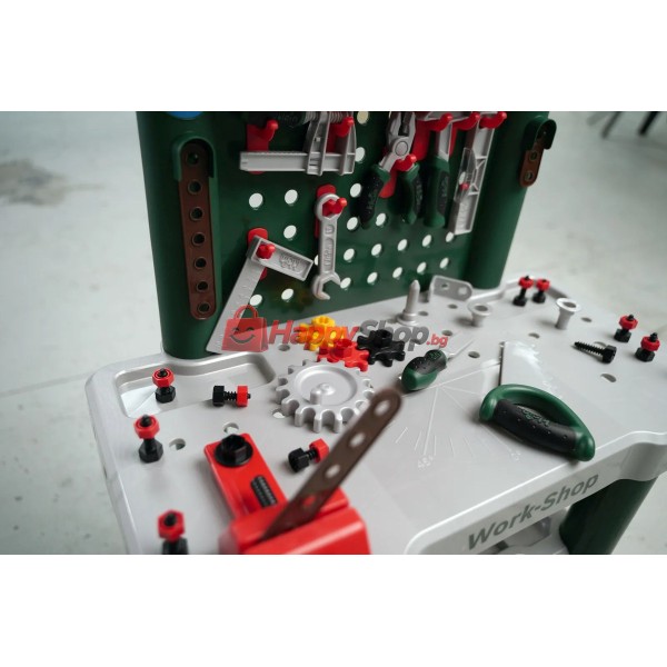 Голяма детска работилница Bosch с 82 аксесоара