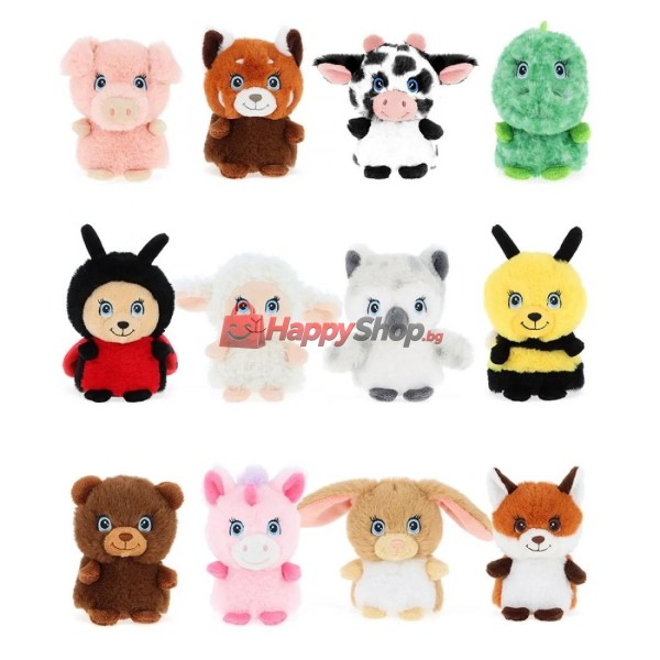 Keeleco Mini Adoptable World, Eкологични малки плюшени играчки, MIX B, 10 см (12)