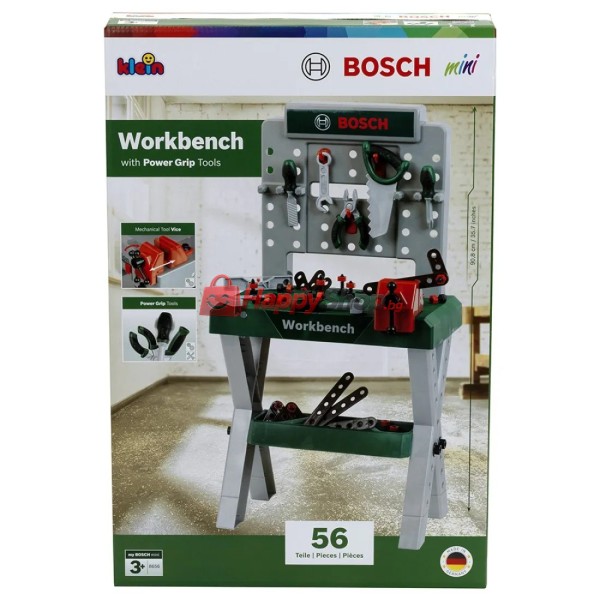 Детска работилница Bosch „Малък майстор“ с X-образна стойка