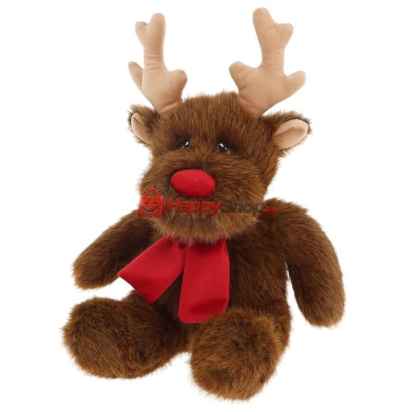 Keeleco Christmas, Плюшен коледен елен Рудолф, 20 см