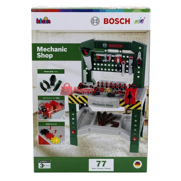 Детска работилница Bosch „Малък майстор“ с инструменти, 77 части