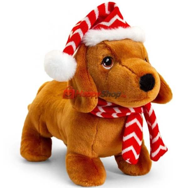 Keeleco, Куче дакел с коледен костюм, 25 см (3)