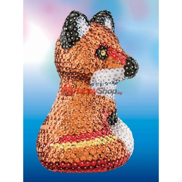 3D фигурка от пайети, Лисица
