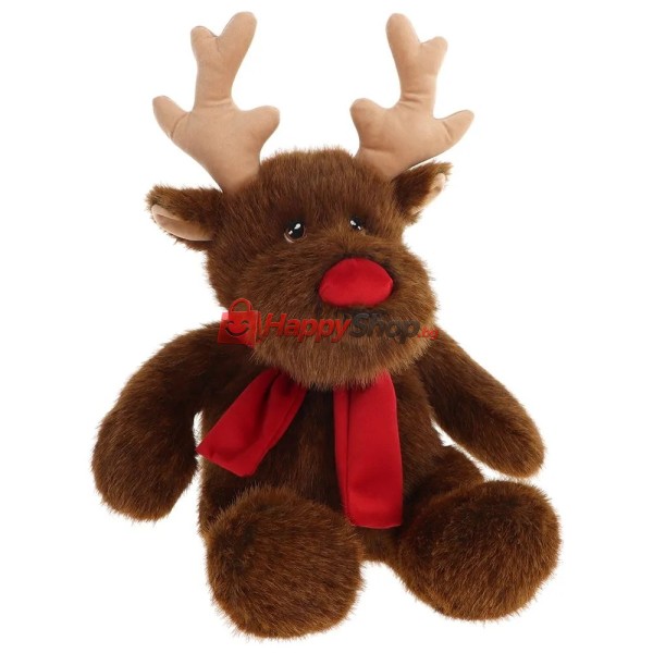 Keeleco Christmas, Плюшен коледен елен Рудолф, 20 см