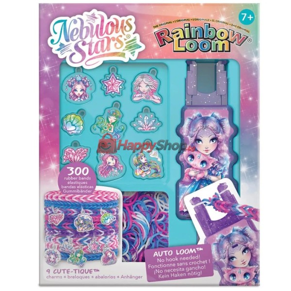 Комплект за плетене на гривни и талисмани с ластици, Rainbow Loom