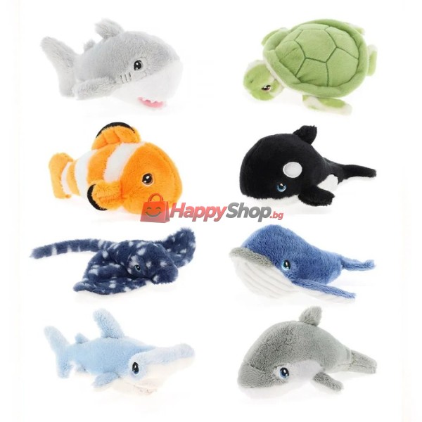 Keeleco, Mалки плюшени играчки, Морски свят, 12 см (8)