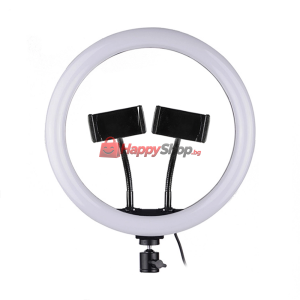 LED Ring осветление M33, 33см, 25W, С 2 скоби, Черен - 40125