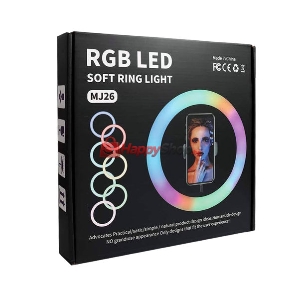 LED Ring осветление No brand M33, 33см, RGB, 20W
