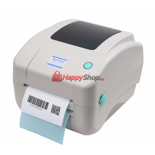 Баркод принтер, Xprinter, XP-DT425B, Термодиректен, Бял - 71205