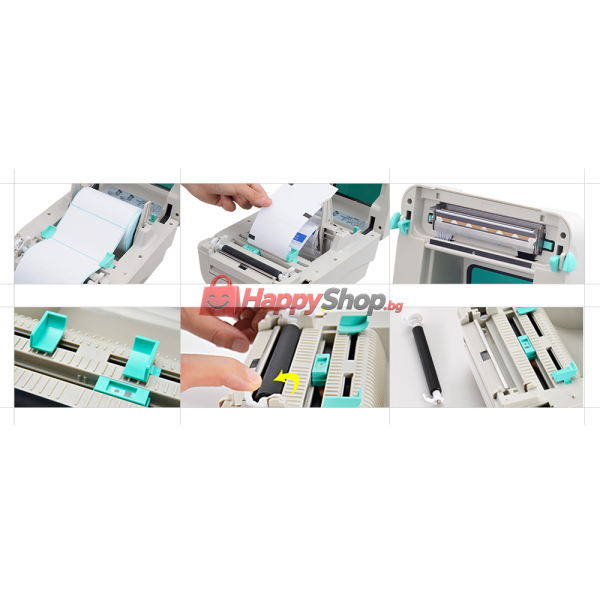 Баркод принтер, Xprinter, XP-DT425B, Термодиректен, Бял - 71205