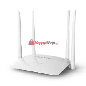 Безжичен рутер LB LINK BL-WR450H, 300Mbps, 4 антени, Бял - 1..