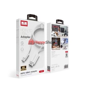 Кабел Earldom ET-W32, Type-C - HDMI 4K, 2м., Бял - 40375