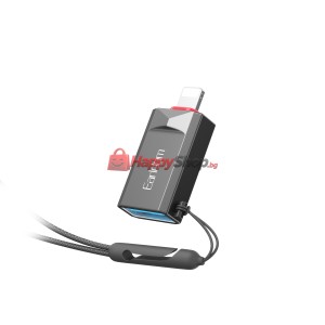 Преходник Earldom ET-OT87L, USB3.0 към Lightning, OTG, Черен..