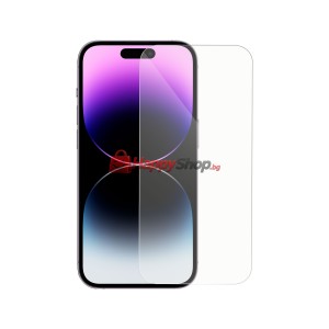 Стъклен протектор DeTech, за iPhone 14 Plus, 0.3mm, Прозраче..